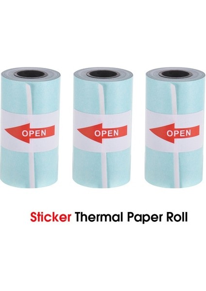 Etiket 3 Rulo Stili Kendinden Yapışkanlı Peripage A6 Termal Yazıcı Için Etiket Yazıcı Kağıdı Yazdırılabilir Etiket Kağıt Rulosu Doğrudan 57*30MM(2.17*1.18IN) (Yurt Dışından)