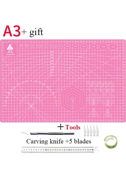 Gri Stil A3 Mat ve Aletler A3 Kesme Paspasları Yastık Tahtası Büyük El Yazısı Test Kağıdı Çizim Güzellik Workbeölçekleme Modeli Kauçuk Conta Oyma Tahtası Dıy (Yurt Dışından) indirimleri