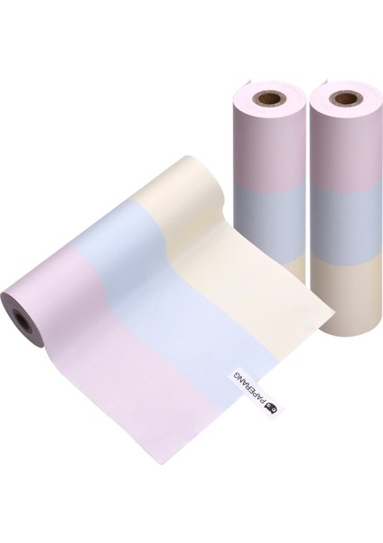 3 Adet Gökkuşağı Tarzı Rulo Termal Kağıt Rulo Gökkuşağı Kağıdı Bpa Içermeyen Uzun Ömürlü Paperang C1 Cep Yazıcısı Için 2 Yıl (Yurt Dışından)