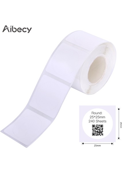 25X25MM-240 Yaprak Stili 1 Rulo Etiket Kağıdı Termal Etiket Kendinden Yapışkanlı Yazdırılabilir Paperroll DP23 Serisi Yazıcı Için Suya Dayanıklı Yağa Dayanıklı Yırtılmaya Dayanıklı (Yurt Dışından)