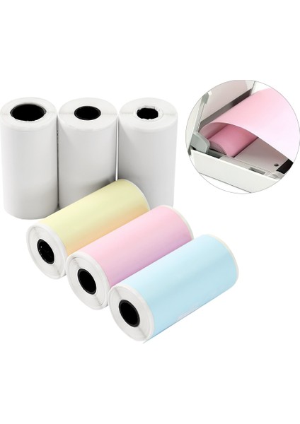 6 Rollslot Termal Kağıt Etiket Kağıdı Etiket Kağıdı 57*30MM Termal Baskı Kamera Için Su Geçirmez Çizilmeye Dayanıklı Yağa Dayanıklı Kağıt (Yurt Dışından)