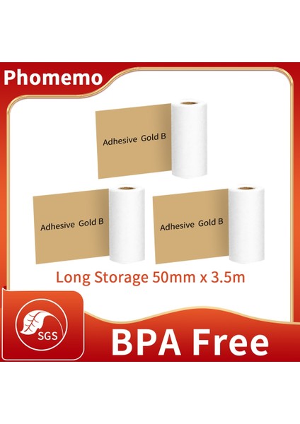 Stil 13 Stil Phomemo Termal Kağıt Kendinden Yapışkanlı M02 Serisi Etiket Yazıcısı Için Yazdırılabilir Etiket Etiket Fotoğraf Kağıdı 3 Rollsbox 20 Yıl Tutmak (Yurt Dışından)