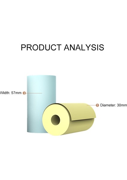 Renkli Stil Renkli Termal Kağıt Rulosu 57*30MM Yapışkansız Fotoğraf Kağıdı Peripage Için Şeffaf Baskı A6 A8 Paperang P1 Mini Cep Fotoğraf Yazıcısı (Yurt Dışından) indirimleri