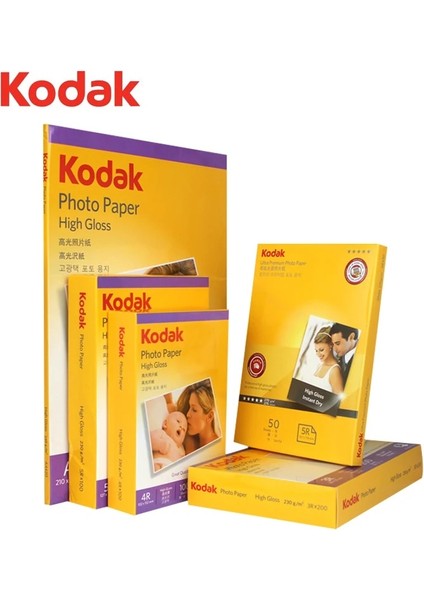 4r Rcs 270G 100SAYFA Stili Kodak Ev Yüksek Parlak Süet Fotoğraf Kağıdı Inç Yazıcı Renkli Fotoğraf Kağıdı Inkjet Rc Görüntü Kağıdı A3 A4 A6 Baskı Kağıdı (Yurt Dışından)