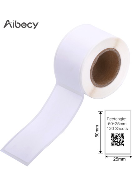 60X25MM-120 Yaprak Stili 1 Rulo Etiket Kağıdı Termal Etiket Kendinden Yapışkanlı Yazdırılabilir Paperroll DP23 Serisi Yazıcı Için Suya Dayanıklı Yağa Dayanıklı Yırtılmaya Dayanıklı (Yurt Dışından)