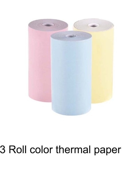 Renkli Termal Kağıt Stili 3 Rulo 57*30MM Termal Kağıt Etiket Kağıdı Etiket Kağıdı Fotoğraf Kağıdı Renkli Kağıt Peripage Paperang Moto Yazıcı Için (Yurt Dışından)