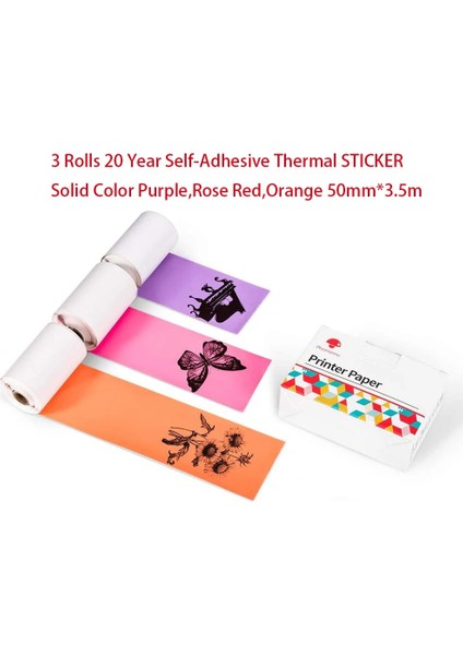 20 Yıllık Etiket C2 Stili Phomemo Termal Kağıt Autoadhesivo Papel SM02PRO Yazıcı Için Yazdırılabilir Etiket Etiket Papier Fotoğraf Rollo Papel (Yurt Dışından)