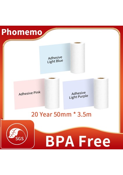Stil 18 Stil Phomemo Termal Kağıt Kendinden Yapışkanlı M02 Serisi Etiket Yazıcısı Için Yazdırılabilir Etiket Etiket Fotoğraf Kağıdı 3 Rollsbox 20 Yıl Tutmak (Yurt Dışından)