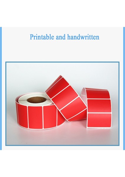 50X30-1250 Adet Tarzı 1 Rulo Renkli Termal Etiket Kendinden Yapışkanlı Etiket Kağıdı mm Kırmızı Sarı Mavi Yeşil Etiket Su Geçirmez Baskı Malzemeleri (Yurt Dışından) modelleri