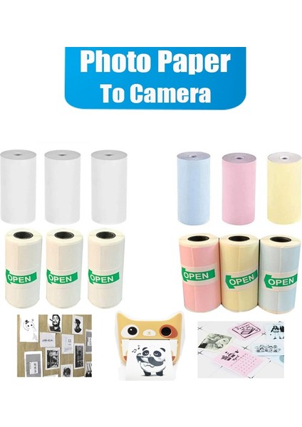 3W 3c Çıkartma Stili Fotoğraf Kağıdı Anında Yazıcı Için Termal Baskı Kamera Çift Lens Ekran Video Çocuklar Açık Hediye Dıy Sticker (Yurt Dışından) fiyatları