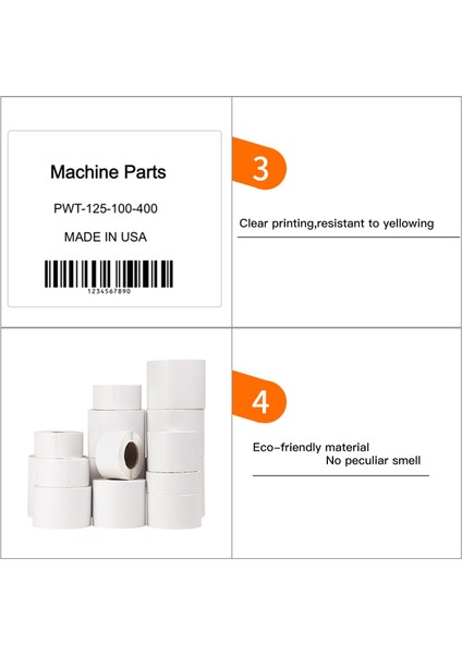 40X20MM-320 Yaprak Stili 1 Rulo Etiket Kağıdı Termal Etiket Kendinden Yapışkanlı Yazdırılabilir Paperroll DP23 Serisi Yazıcı Için Suya Dayanıklı Yağa Dayanıklı Yırtılmaya Dayanıklı (Yurt Dışından) fırsatları