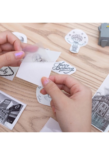 Renk 7 Etiket Stili Phomemo Termal Etiket Yazdırılabilir Kendinden Yapışkanlı Şeffaf Etiket SM02PRO Yazıcı Fotoğraf Kağıtları Için Yapışkansız Kağıt (Yurt Dışından) fırsatları