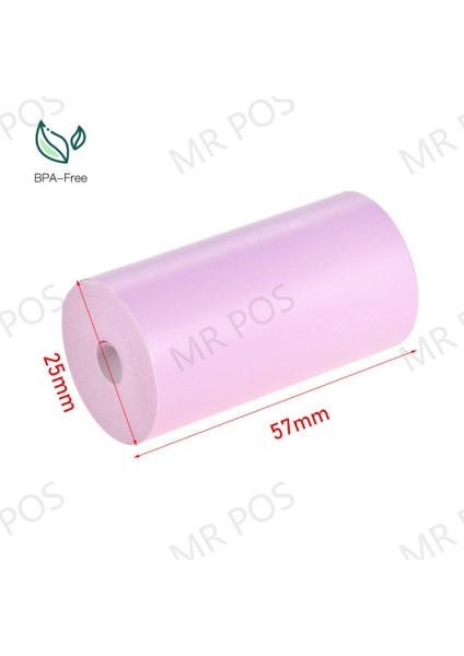 Sarı Kağıt Stili Diğer A6 Termal Etiket Yazıcı Kağıdı Beyaz Renkli Etiket Fotoğraf Yazıcısı Için 57*25MM Peripage Paperang Poooli Baypage Printing A (Yurt Dışından) modelleri