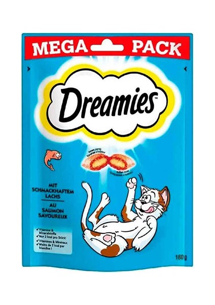 Mega Pack Iç Dolgulu Somonlu Kedi Ödülü 4 x 180 gr