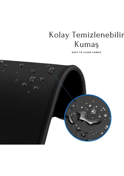 Oyuncu Gamer Mouse Pad,fare Altlığı,kenar Dikişli Mouse Pad,kaymaz Taban,ofis Tipi Mouse Pad 35X28