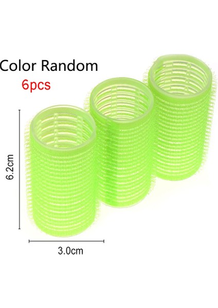 Rastgele 6 Adet Size3 Stili Siyah Self Grip Saç Silindirleri Çok Boyutlu Pro Salon Kuaförlük Maşaları Saç Tasarımı Yapışkan Sarılmak Stili Dıy Saç Şekillendirici (Yurt Dışından)
