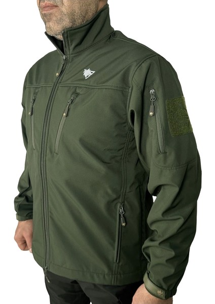 Softshell Mont Haki, 7 Cepli Rüzgar Geçirmez Softshell Mont Haki, Outdoor Erkek Mont fiyatları