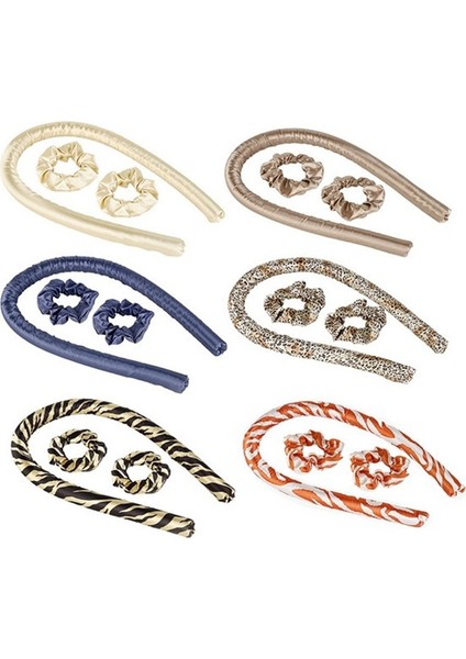 N5 Stili Isısız Kıvırma Çubuğu Kafa Bandı Isısız Bukleler Şerit Saç Silindirleri Yumuşak Saç Bigudi (Yurt Dışından) modelleri