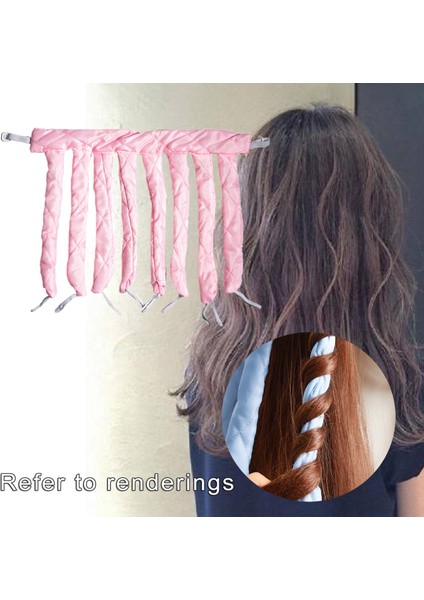 Pembe Tarzı Yumuşak Isı Saç Maşaları Sekiz Pençeler Saç Kıvırma Araçları Büyük Dalga Kıvırma Bir Gecede Kadınlar Kızlar Için Pratik Kıvırma Halatı (Yurt Dışından)