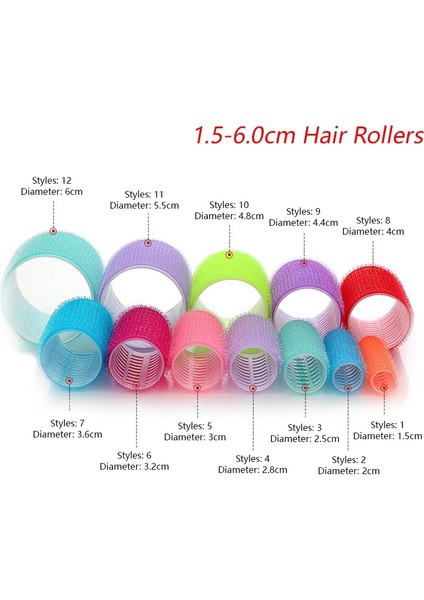 2.8cm 6 Adet Tarzı 6 Adet Isısız Kendinden Kavrama Saç Kıvırcıklaştırıcılar Silindirler Kadınlar Için Dalgalar Bang Saç Velcro Bigudi Kuaförlük Salon Malzemeleri Tüpler (Yurt Dışından) fiyatları