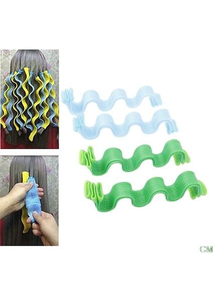 Mavi Stil Güzel Saç Şekillendirici Dalgalar Seti Saç Modeli Bigudi Rulo Kadın Kıvırcık Saç (Yurt Dışından) indirimleri