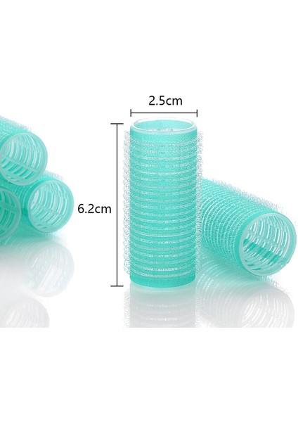 2.5cm 6 Adet Tarzı 6 Adet Isısız Kendinden Kavrama Saç Kıvırcıklaştırıcılar Silindirler Kadınlar Için Dalgalar Bang Saç Velcro Bigudi Kuaförlük Salon Malzemeleri Tüpler (Yurt Dışından)