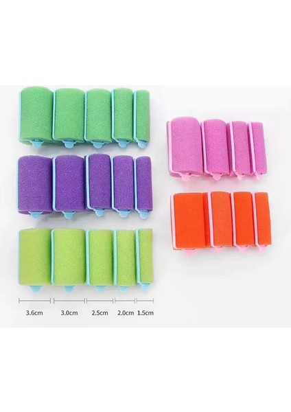 6pcs 3.6cm Yellow Style Pembe Toka Yumuşak Sünger Köpük Yastık Saç Silindirleri Curlers Şekillendirici Salon Kuaför Dıy Kolay Bukleler Kuaförlük Aracı Kiti Dıy Ev (Yurt Dışından)