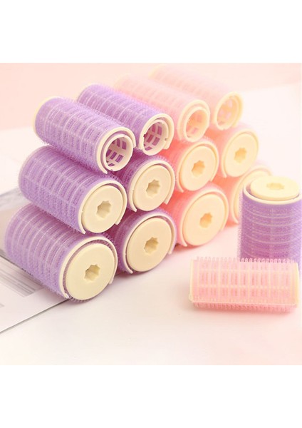 S Mor Tarzı Ack Pembe Mor Plastik Saç Rulo Kullanışlı Tembel Kendinden Yapışkanlı Saç Bigudi Kore Tarzı Hava Patlamaları Şekillendirici Artefakt (Yurt Dışından) fiyatları