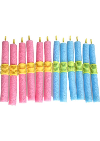 2 Adet Tarzı Yumuşak Sünger Köpük Saç Bigudi Rulo Kolay Curlring Şekillendirici Salon Kuaför Kuaförlük Saç Şekillendirme Büküm Araçları (Yurt Dışından)