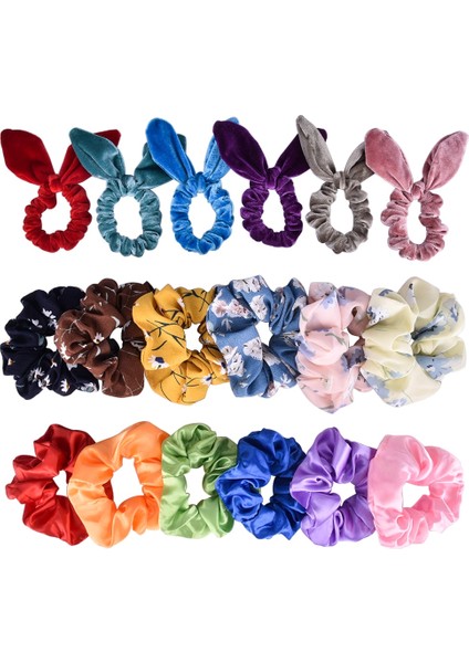 Et Elastik Saç Bantları Kadınlar Kızlar Için Kadife Scrunchies Saç Bağları Aksesuarları Şekillendirici Araçları Saç Silindirleri Baş Elbise (Yurt Dışından)