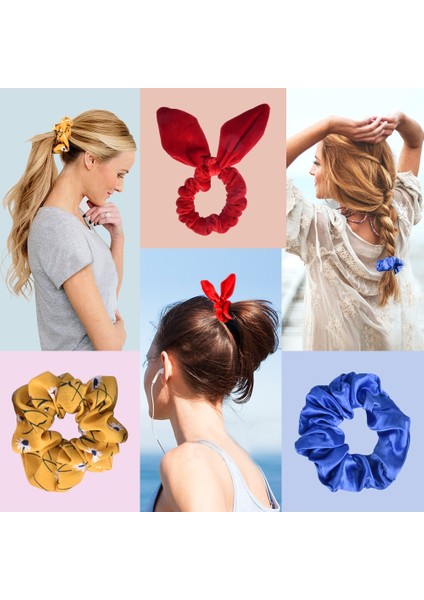 Et Elastik Saç Bantları Kadınlar Kızlar Için Kadife Scrunchies Saç Bağları Aksesuarları Şekillendirici Araçları Saç Silindirleri Baş Elbise (Yurt Dışından) fırsatları
