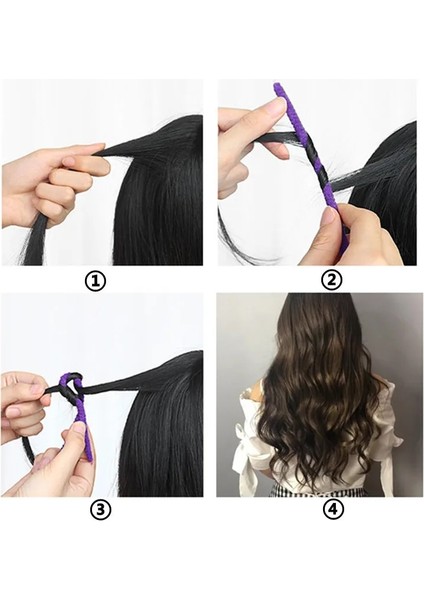 6MM27CM Tarzı Perma Çubuğu Çanta Afro Patlama Kafası Kabarık Salon Aksesuarları Perma Aracı Dolaşmış Saç Çubuğu Büküm Perma Kıvırma Yüksek Elastikiyet (Yurt Dışından)