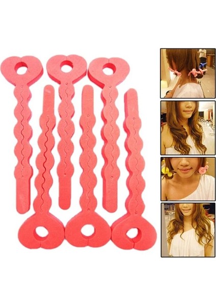 6 Adet Tarzı Adet Yeni Moda Sihirli Saç Bigudi Spiral Bukleler Rulo Donuts Curl Saç Şekillendirici Aracı Saç Aksesuarları (Yurt Dışından)