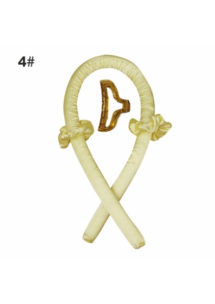 No.4 Tarzı Isısız Kıvırma Çubuğu Kafa Bandı Isı Bukleler Yok Şerit Saç Silindirleri Uyku Yumuşak Kafa Bandı Saç Maşaları Dıy Saç Şekillendirici Araçları (Yurt Dışından)