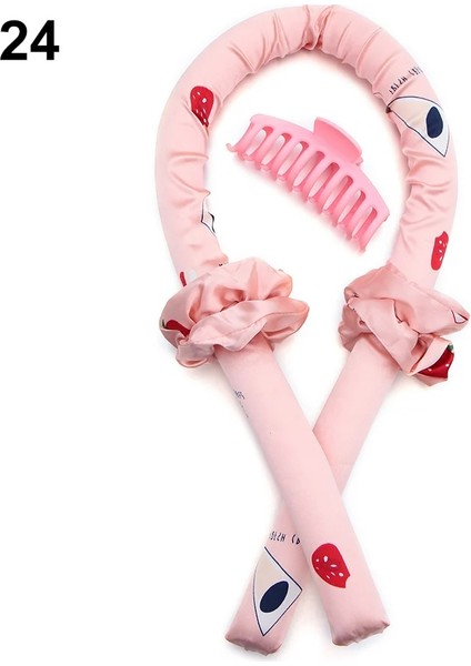 No.24 Tarzı Yeni Kullanımı Kolay Isısız Kıvırma Çubuğu Tembel Bigudi Ipek Kıvırma Kurdelesi Saç Yapma Kıvırcık Dalga Oluşturucular Kafa Bandı Dalga Oluşturucular (Yurt Dışından)