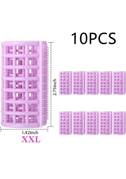 Fildişi Tarzı 30 Pieces Plastic Hair Rollers Curlers Snap On Rollers Self Grip Rollers For Dıy Hairdressing Hair Salon Hair Barber, 5 Sizes (Yurt Dışından)