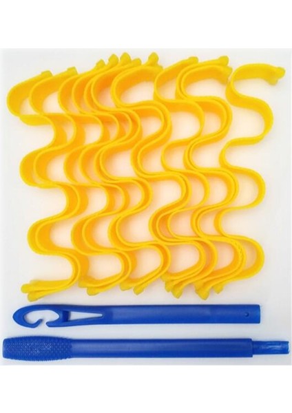 Sarı Stil Et Dıy 30CM Sihirli Saç Kıvırcıklaştırıcılar Taşınabilir Saç Modeli Dalga Şekillendiriciler Dayanıklı Güzellik Makyaj Curling Saç Şekillendirici Araçları (Yurt Dışından)