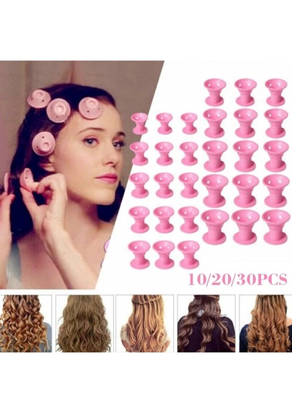 5 Adet Küçük Stil Set Soft Rubber Magic Hair Rollers Soft Rubber Waves Without Heat Silicone Hair Curler Hair Curling Styling Dıy Tools (Yurt Dışından) modelleri