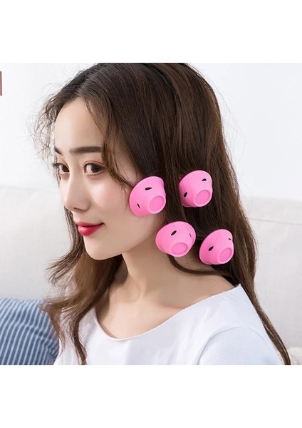 5 Adet Küçük Stil Set Soft Rubber Magic Hair Rollers Soft Rubber Waves Without Heat Silicone Hair Curler Hair Curling Styling Dıy Tools (Yurt Dışından) fırsatları