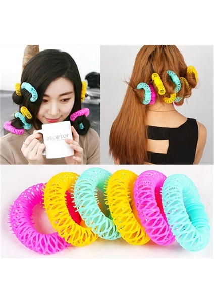 8 Adet Tarzı Yeni Saç Bigudi Saç Donuts Saç Şekillendirici Rulo Kuaför Bendy Bukleler Hiçbir Isı Spiral Bukleler Kadınlar Için Dıy Aracı Saç Aksesuarları (Yurt Dışından)