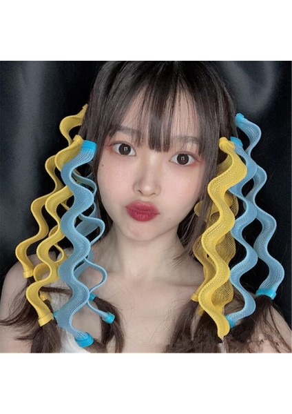 Mavi ve Turuncu Tarzı Et Dıy 30CM Sihirli Saç Kıvırcıklaştırıcılar Taşınabilir Saç Modeli Dalga Şekillendiriciler Dayanıklı Güzellik Makyaj Curling Saç Şekillendirici Araçları (Yurt Dışından) modelleri