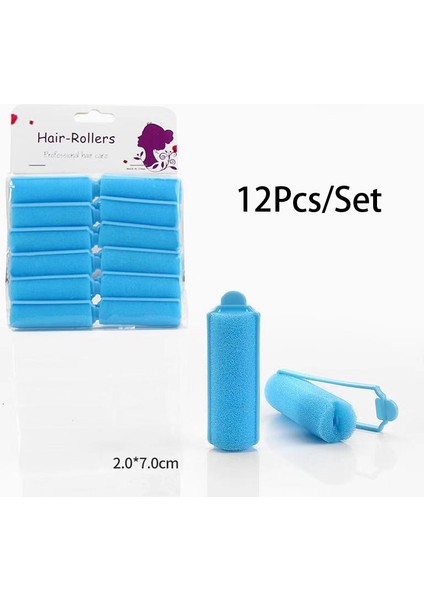 6pcs 3.6cm Yellow Style Smalllarge Sponge Curls Curly Wavy Curly Professional Styling Foam Soft Sponge Curler Roller Wet Hair Foam Hair Foam Rollers (Yurt Dışından)
