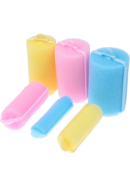 Pic Gösterisi Stili Olarak Et Pembe Yumuşak Sünger Köpük Yastık Saç Silindirleri Curlers Salon Kuaför Dıy Bukleler Kuaförlük Aracı Kiti Dıy Ev (Yurt Dışından)