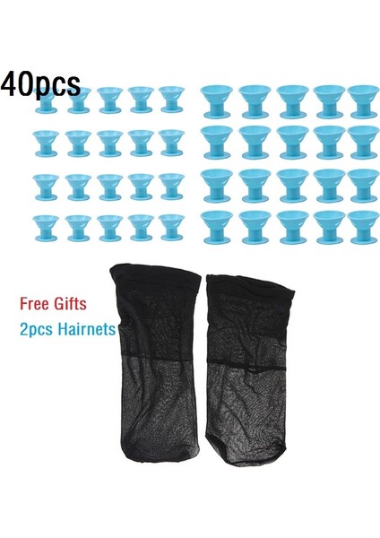 40 Adet Blue2 Tarzı Licone Curlers Saç Rulo Büküm Saç Şekillendirici Dıy Araçları Bigudi Saç Araçları Perma Kolay Kullanım Pratik Saç Şekillendirici (Yurt Dışından)