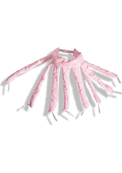 Pembe Tarzı 8 Claw Heatless Curling Rod Headband No Heat Hair Curlers Ribbon Hair Rollers Sleeping Soft Curl Bar Wave Formers Hair Styling (Yurt Dışından)