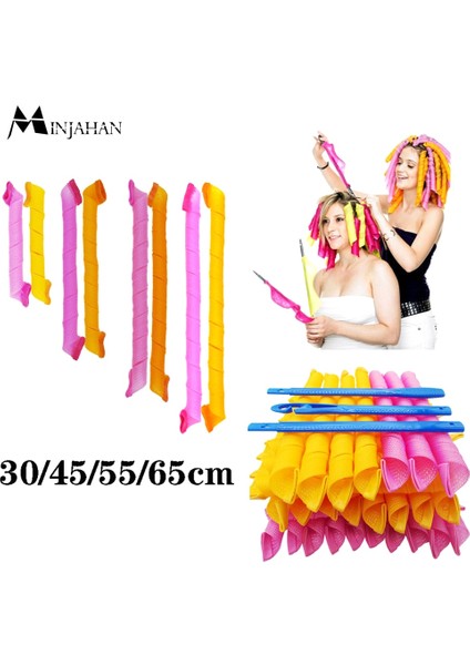 55CM 30 Adet Tarzı Saç Silindirleri (Cm) Salyangoz Şekli Dalga Şeklinde Değil Spiral Yuvarlak Bukleler Saç Bigudi Yumuşak Saç Bigudi Sihirli Saç Silindirleri Dıy (Yurt Dışından) indirimleri