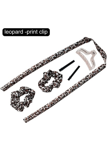 Leopar Baskı 02 Stili Kıvırcık Saç Ürün Bigudi Isısız Esnek Çubuklar Isısız Bukle Çubuğu Saç Şekillendirme Aksesuarları Uyku Kuaför Seti Tembel Saç Maşası (Yurt Dışından)