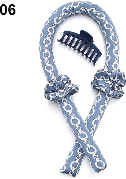 No.6 Tarzı Yeni Kullanımı Kolay Isısız Kıvırma Çubuğu Tembel Bigudi Ipek Kıvırma Kurdelesi Saç Yapma Kıvırcık Dalga Oluşturucular Kafa Bandı Dalga Oluşturucular (Yurt Dışından)