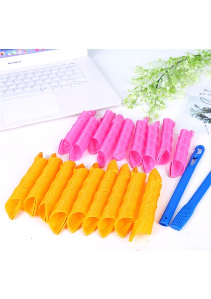 55CM 18 Adet Tarzı Saç Silindirleri (Cm) Salyangoz Şekli Dalga Şeklinde Değil Spiral Yuvarlak Bukleler Saç Bigudi Yumuşak Saç Bigudi Sihirli Saç Aletleri (Yurt Dışından) modelleri