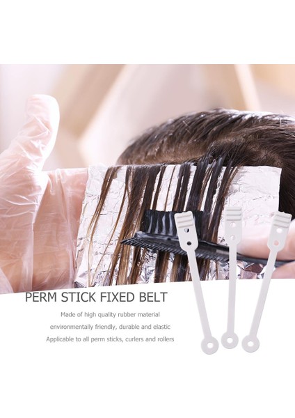 50 Adet Tarzı Et Pro Perm Rod Long Hair Curler Replacement Elastic Rubber Bands Roller Hair Shaping Styling Tool (Yurt Dışından) indirimleri